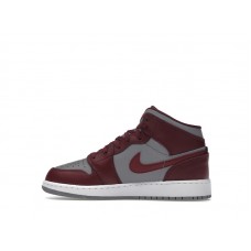 Подростковые Jordan 1 Mid Cherrywood Red (GS)