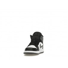 Детские Jordan 1 Mid Black White Iron Grey (PS)