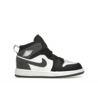 Детские Jordan 1 Mid Black White Iron Grey (PS)
