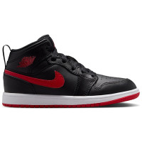Детские Jordan 1 Mid Black University Red (PS)