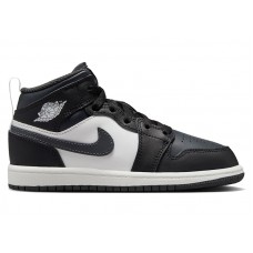 Детские Jordan 1 Mid Off Noir Toe (PS)