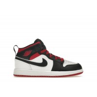 Детские Jordan 1 Mid Gym Red Black Toe (PS)