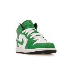 Детские Jordan 1 Mid Lucky Green (PS)