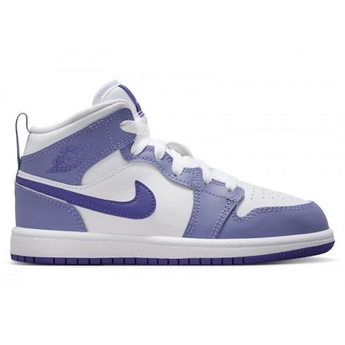 Air Jordan 1 Mid PS Dusty Amethyst - детская сетка размеров