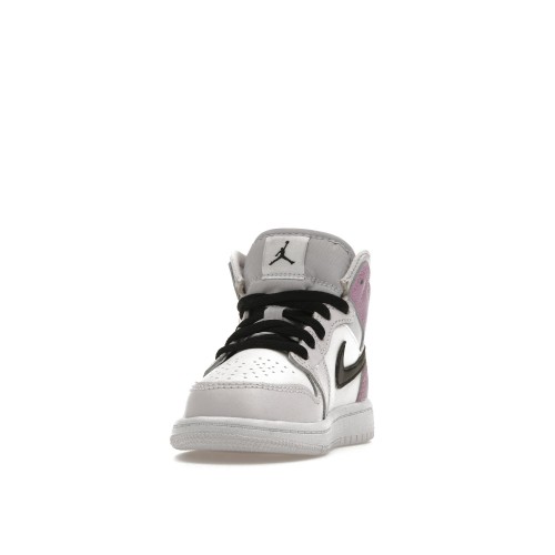 Кроссы Jordan 1 Mid Barely Grape (PS) - подростковая сетка размеров