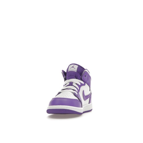 Кроссы Jordan 1 Mid Purple Venom (PS) - детская сетка размеров