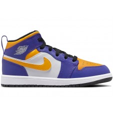 Детские Jordan 1 Mid Lakers (PS)