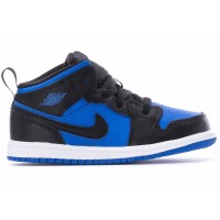 Малышам Jordan 1 Mid Black Royal Blue (TD)