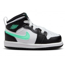 Малышам Jordan 1 Mid Green Glow (TD)