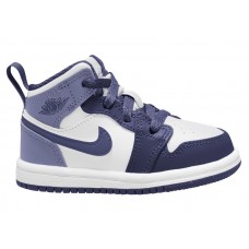 Малышам Jordan 1 Mid Blueberry (TD)