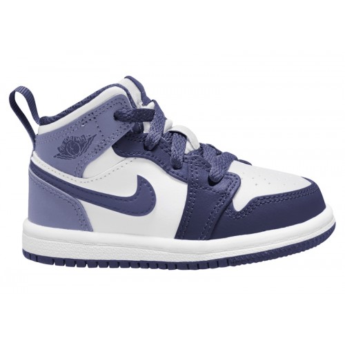 Air Jordan 1 Mid TD Sky J Purple - детская сетка размеров