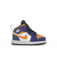 Малышам Jordan 1 Mid Lakers (2022) (TD)