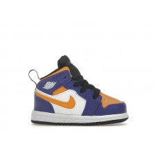 Малышам Jordan 1 Mid Lakers (2022) (TD)