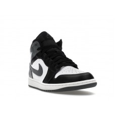 Jordan 1 Mid Black White Iron Grey