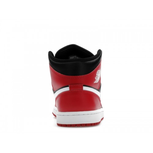 Air Jordan 1 Mid Gym Red Black White - мужская сетка размеров