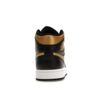 Jordan 1 Mid Black Metallic Gold