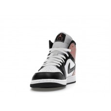 Jordan 1 Mid White Rust Pink Black