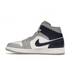 Jordan 1 Mid Wolf Grey Midnight Navy