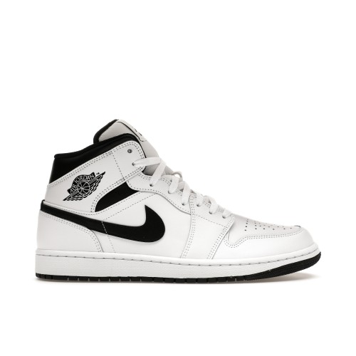 Кроссы Jordan 1 Mid Reverse Panda - мужская сетка размеров