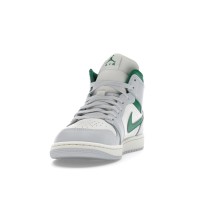 Jordan 1 Mid White Pure Platinum Pine Green