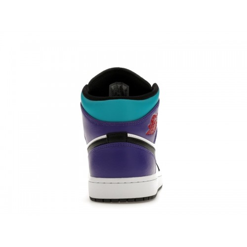 Air Jordan 1 Mid Aqua - мужская сетка размеров