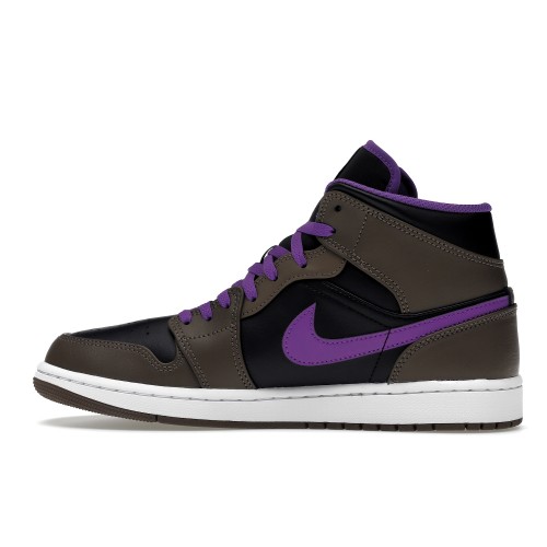 Кроссы Jordan 1 Mid Purple Mocha - мужская сетка размеров