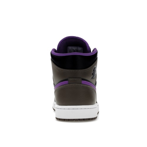 Кроссы Jordan 1 Mid Purple Mocha - мужская сетка размеров