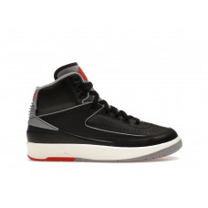 Подростковые кроссовки Jordan 2 Retro Black Cement (GS)