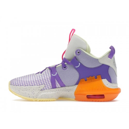 Nike LeBron Witness 7 Action Grape Vivid Orange (GS) - подростковая сетка размеров