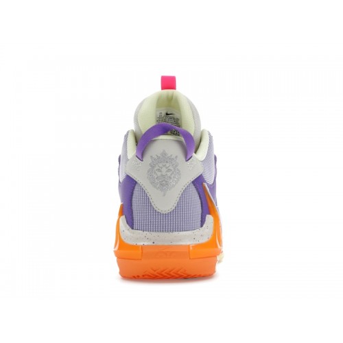 Nike LeBron Witness 7 Action Grape Vivid Orange (GS) - подростковая сетка размеров