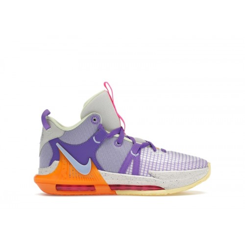 Nike LeBron Witness 7 Action Grape Vivid Orange (GS) - подростковая сетка размеров
