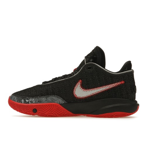 Кроссы Nike LeBron 20 Black University Red (GS) - подростковая сетка размеров