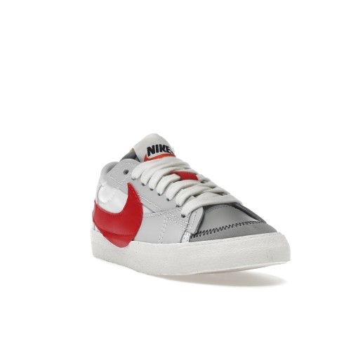 Кроссы Nike Blazer Low 77 Jumbo White Photon Dust Light Smoke Grey University Red - мужская сетка размеров