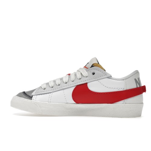 Кроссы Nike Blazer Low 77 Jumbo White Photon Dust Light Smoke Grey University Red - мужская сетка размеров
