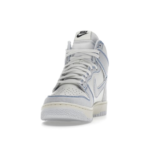 Кроссы Nike Dunk High 1985 Blue Denim - мужская сетка размеров