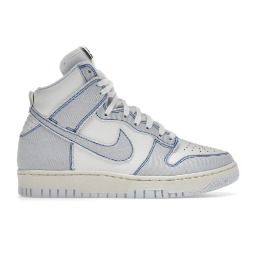 Кроссы Nike Dunk High 1985 Blue Denim - мужская сетка размеров