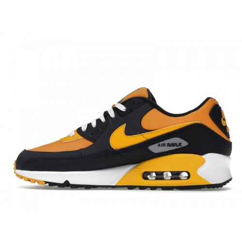 Кроссы Nike Air Max 90 Kumquat University Gold - мужская сетка размеров