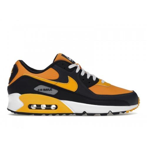 Кроссы Nike Air Max 90 Kumquat University Gold - мужская сетка размеров