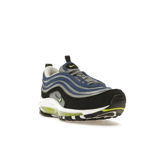 Кроссы Nike Air Max 97 OG Atlantic Blue Voltage Yellow (W) - женская сетка размеров