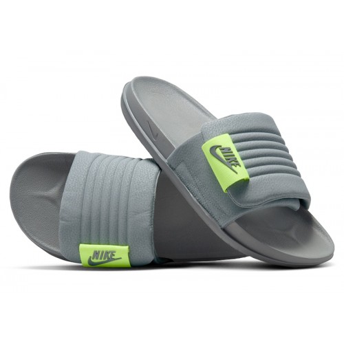 Nike Offcourt Adjust Slide Cool Grey Volt - мужская сетка размеров