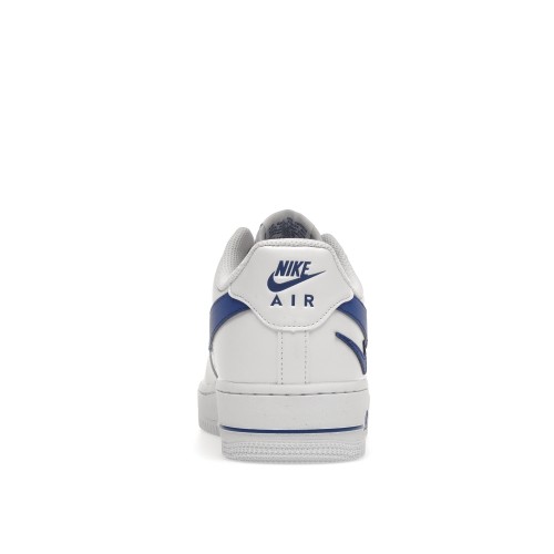 Кроссы Nike Air Force 1 Low 07 FM Cut Out Swoosh White Game Royal - мужская сетка размеров