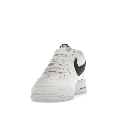 Кроссы Nike Air Force 1 Low 07 FM Cut Out Swoosh White Black - мужская сетка размеров