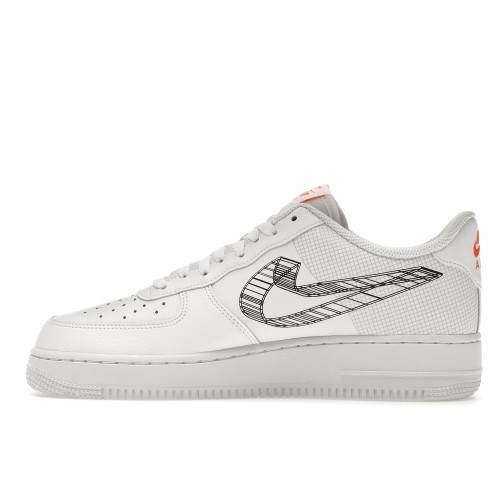 Кроссы Nike Air Force 1 Low 3D Swoosh Graphic - мужская сетка размеров