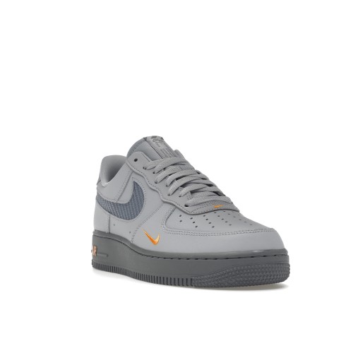 Кроссы Nike Air Force 1 Low Wolf Grey Kumquat - мужская сетка размеров