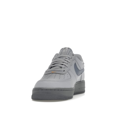 Кроссы Nike Air Force 1 Low Wolf Grey Kumquat - мужская сетка размеров