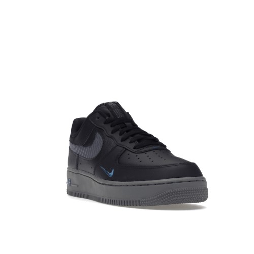 Кроссы Nike Air Force 1 Low Black Royal Carbon Fiber - мужская сетка размеров