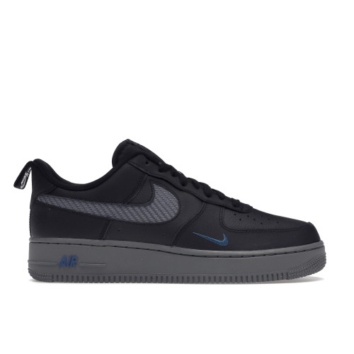 Кроссы Nike Air Force 1 Low Black Royal Carbon Fiber - мужская сетка размеров