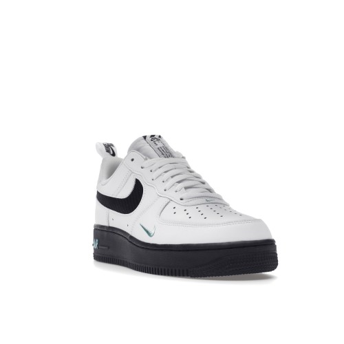 Кроссы Nike Air Force 1 Low White Black Teal - мужская сетка размеров