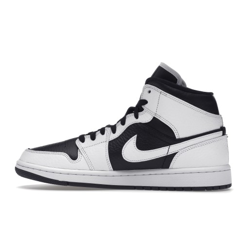 Кроссы Jordan 1 Mid Split Black White (W) - женская сетка размеров