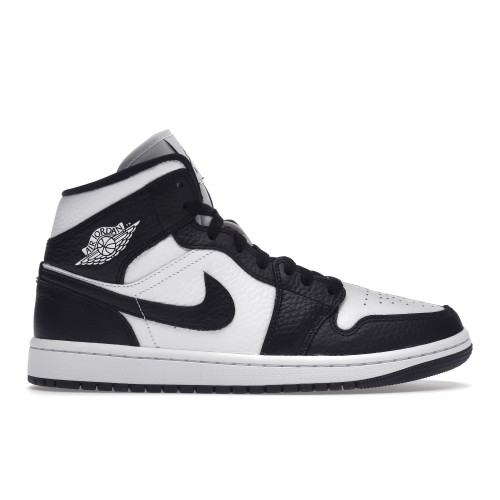 Кроссы Jordan 1 Mid Split Black White (W) - женская сетка размеров